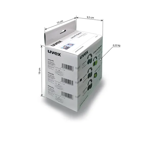 Uvex K2 Sluchátka, 32dB, černá-žlutá