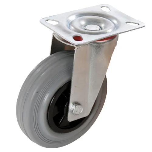 Gumové kolečko 100mm, 70kg otočné