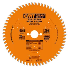 CMT Industrial Pilový kotouč na železo a plasty - D136,5x1,5 d20+10 Z56 HW