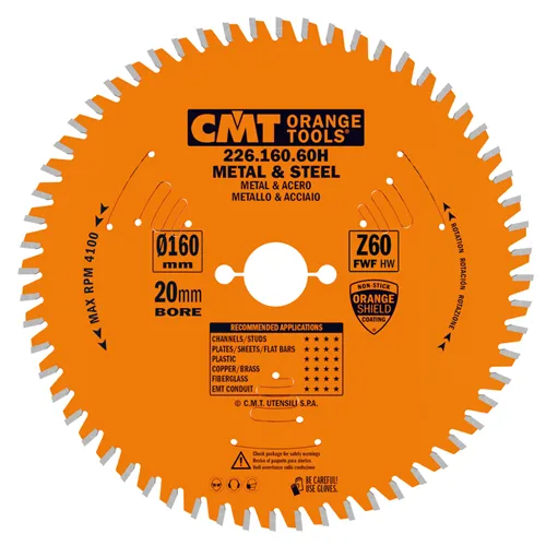 CMT Industrial Pilový kotouč na železo a plasty - D150x1,6 d20 Z60 HW