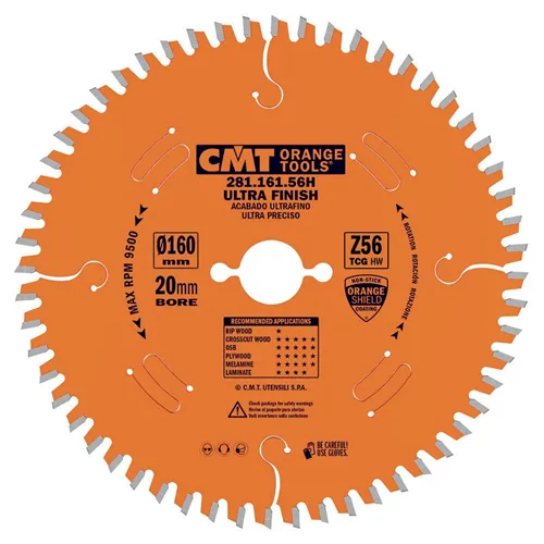 CMT Industrial Pilový kotouč na lamino a DTD - D165x2,2 d20 Z56 HW
