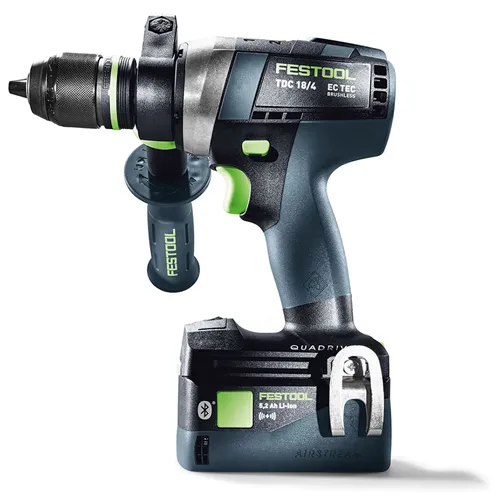 Festool Akumulátorový vrtací šroubovák TDC 18/4 I-Basic QUADRIVE