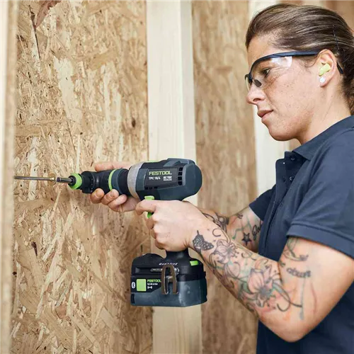 Festool Akumulátorový příklepový vrtací šroubovák TPC 18/4 I-Basic-Set QUADRIVE