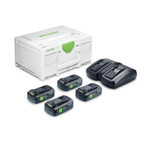 Festool Napájecí sada SYS 18V 4xTBX4/TCL6DUO