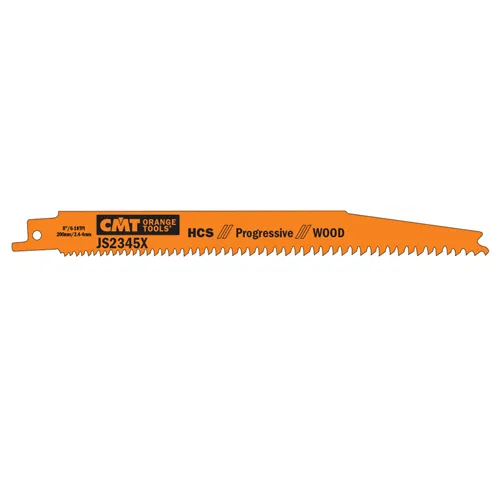 CMT Pilový plátek do pily ocasky HCS Progressive Wood 2345 X - L200, I180, TPI6-10 (bal 5ks)