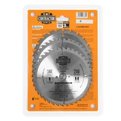 CMT Sada Contractor Pilových kotoučů na dřevo - D160x2,2 d20 Z24+Z40 HW, 3ks