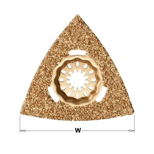 CMT Starlock Delta rašple cihlu a beton - 80 mm, Carbide Grit