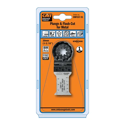 CMT Starlock Ponorný pilový list na kov - 30 mm, BIM, s jemným řezem