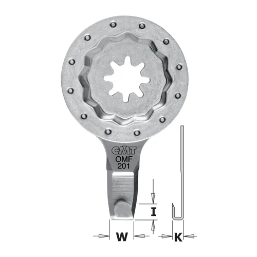 CMT Starlock PLUS Zahnutý vyřezávací list - 4 mm, HCS