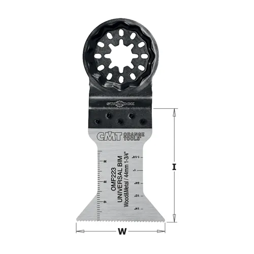 CMT Starlock Ponorný pilový list na dřevo a kov - 44 mm, BIM, Long Life, 50ks