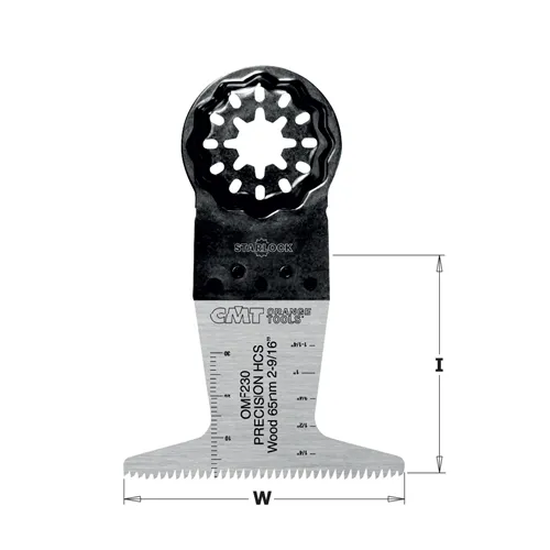 CMT Starlock Ponorný pilový list na dřevo - 65 mm, HCS, japonské ostří, 50ks