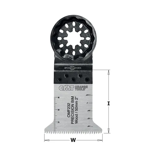 CMT Starlock Ponorný pilový list na dřevo - 45 mm, BIM, Long Life, japonské ostří
