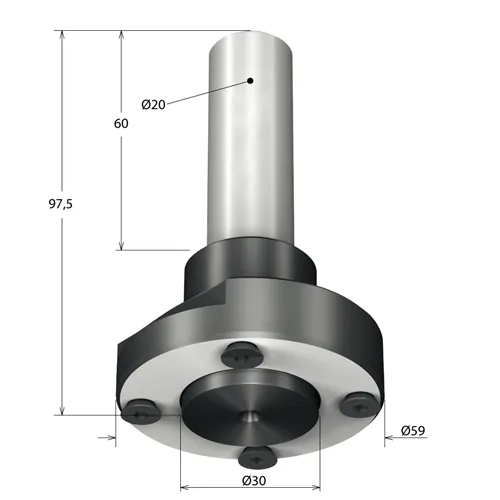 IGM Příruba pro pilové kotouče D30 L97,5 S=20mm