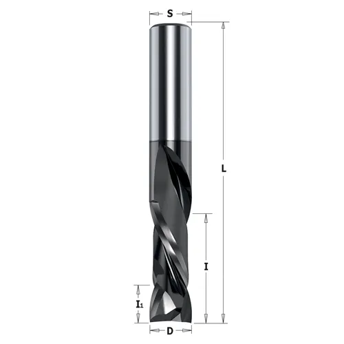 IGM 190C DLCS Chrome Drážkovací spirálová fréza HWM - D9,52x28,6 I1=7 L76,2 S=9,52 Z2+2