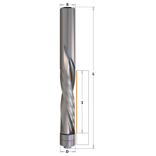 IGM Ořezávací spirálová fréza HWM - negativní D12,7x50,8 L114 S=12