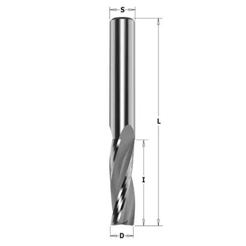 IGM 193X Drážkovací spirálová fréza na dveře HWM Z3 - D16x95 L150 S=16