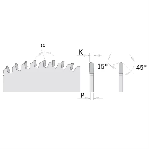 CMT XTreme Pilový kotouč pro plovoucí podlahy, PVC, plexi - D250x2,8 d30 Z80 HW
