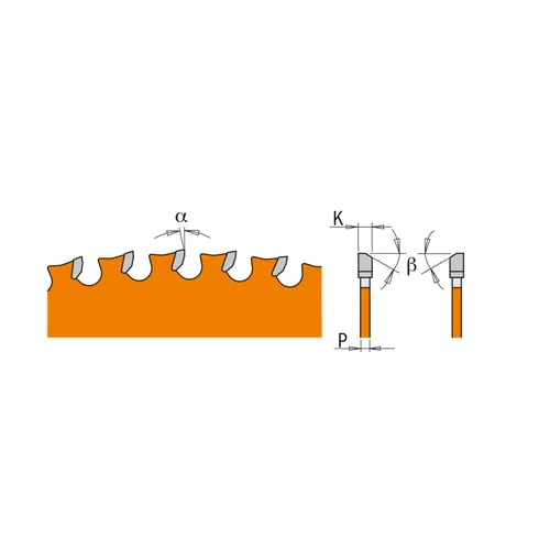 CMT Industrial Pilový kotouč na železo - D136x1,5 d10 Z30 HW