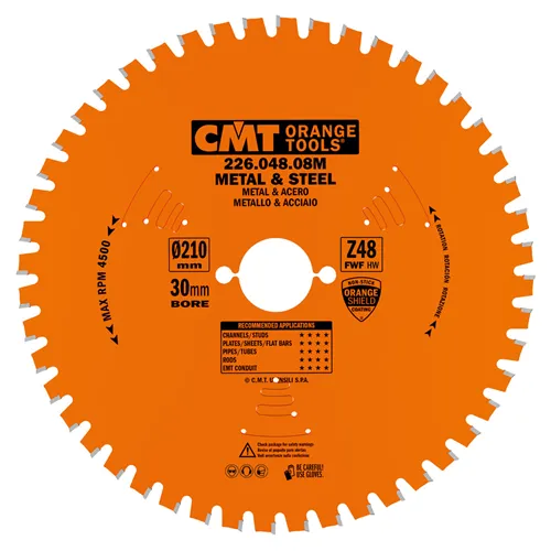 CMT Industrial Pilový kotouč na železo a plasty - D254x2,2 d16 Z60 HW
