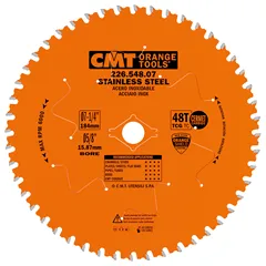 CMT Industrial Pilový kotouč na nerez ocel - D184x2,0 d15,8 Z48 HW