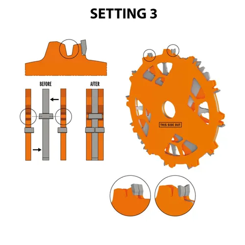 CMT Sada drážkovacích kotoučů DADO PRO - D203x6,2-20 d15,87 Z12 HW