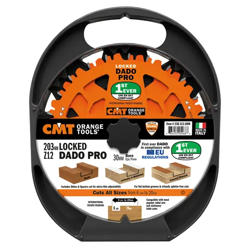 CMT Sada drážkovacích kotoučů DADO PRO - D203x6,2-20 d15,87 Z12 HW
