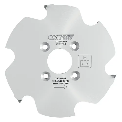 CMT Industrial Kotouč lamelovací pro Lamello P-Systém - D100,4x7 d22 Z6, HW