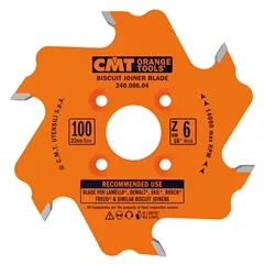 CMT Industrial Kotouč lamelovací pro lamelové spoje - D100x3,96 d22 Z6 HW střídavý zub