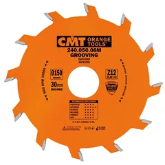 CMT Industrial Drážkovací kotouč - D150x2 d30 Z12 HW