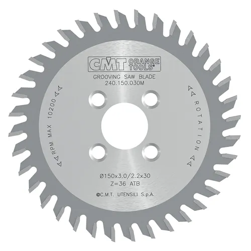 CMT Industrial Drážkovací kotouč pro CNC - D150x3 d30 Z36 HW