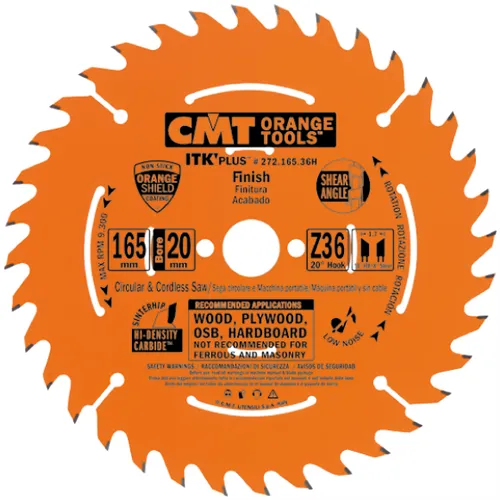 CMT ITK Plus Ultra tenký kotouč univerzální - D165x1,7 d30 Z24 HW