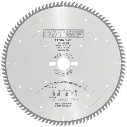 CMT XTreme Pilový kotouč pro příčné finální řezy - D250x3,2x30 Z80 HW