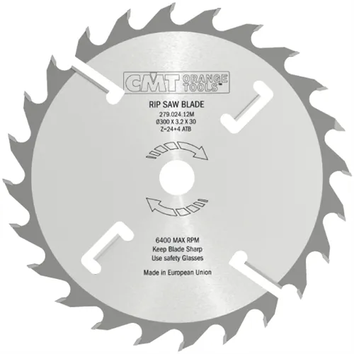 CMT Industrial Rozmítací kotouč s vyklizovacím zubem - D250x3,2 d30 Z20+4 MEC HW