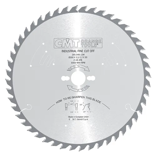 CMT Industrial Pilový kotouč pro podélné a příčné řezy - D250x3,2 d30 Z48 HW Odhlučněný CMT Industrial Pilový kotouč pro podélné a příčné řezy - D250x3,2 d30 Z48 HW Odhlučněný