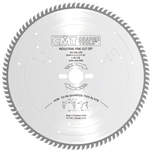 CMT Industrial Pilový kotouč pro finální příčné řezy - D150x3,2 d30 Z48 HW