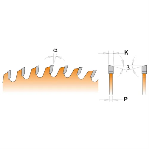 CMT Orange Chrome Pilový kotouč na profilové lišty - D250x3,0 d30 Z80 HW