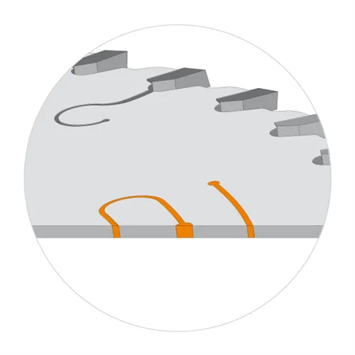 CMT Orange Chrome Pilový kotouč pro finální příčné řezy - D250x3,2 d30 Z80 HW Odhlučněný