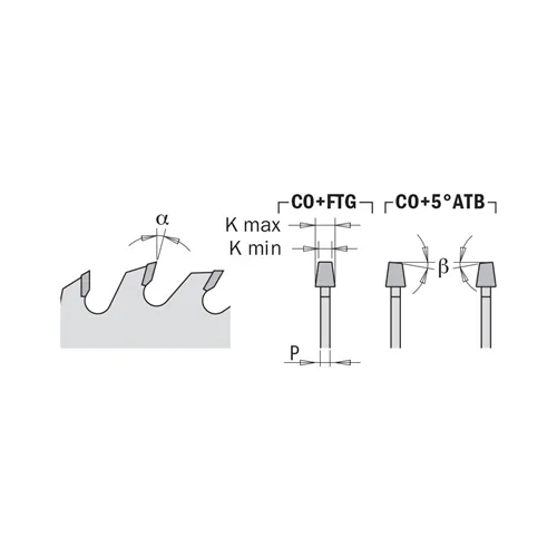 CMT XTreme Předřezový kotouč kónický - D150x4,3-5,5 d45 Z36 HW