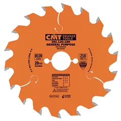 CMT Industrial Pilový kotouč pro elektronářadí univerzální - D120x1,8 d20 Z18 HW
