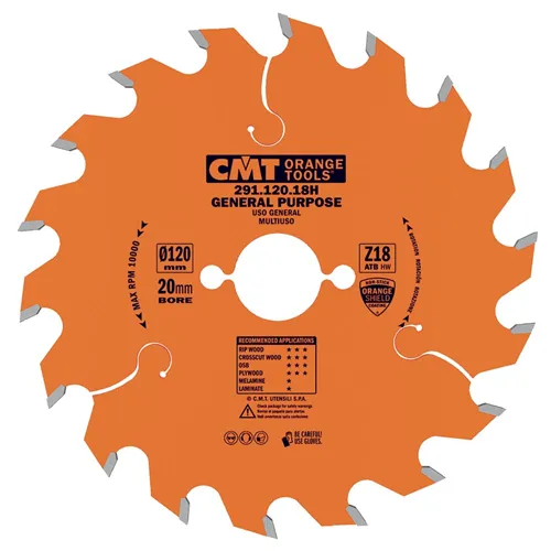 CMT Industrial Pilový kotouč pro elektronářadí univerzální - D130x2,4 d20 Z20 HW