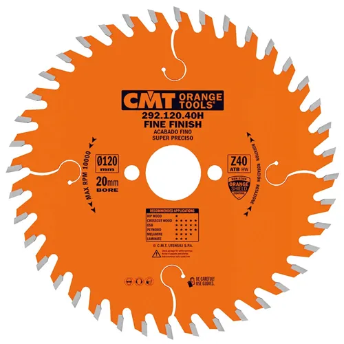 CMT Industrial Pilový kotouč pro elektronářadí, finální řez - D130x2,4 d20 Z36 HW