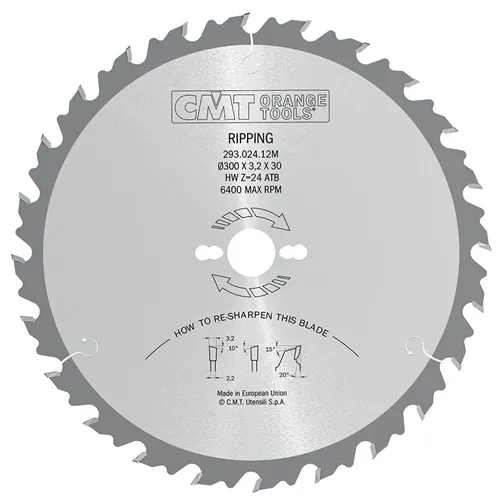 CMT XTreme Pilový kotouč pro podélné řezy - D315x3,2 d30 Z28 HW