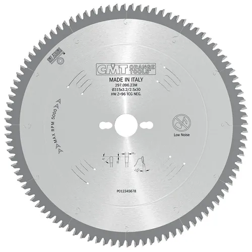 CMT XTreme Pilový kotouč na lamino, plast a neželezné kovy - D315x3,2 d30 Z96 HW Odhlučněný