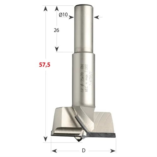 CMT 369 Sukovník pro kolíkovačky diamantový PKD - D15 S=10x26 L70 P