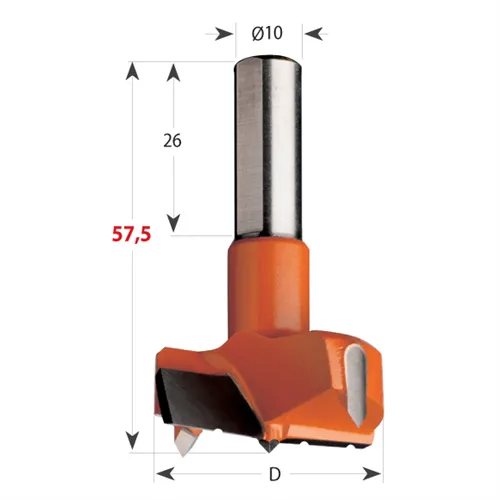 CMT 317 Sukovník pro kolíkovačky s lamačem HW - D35 S=10x26 L57,5 P