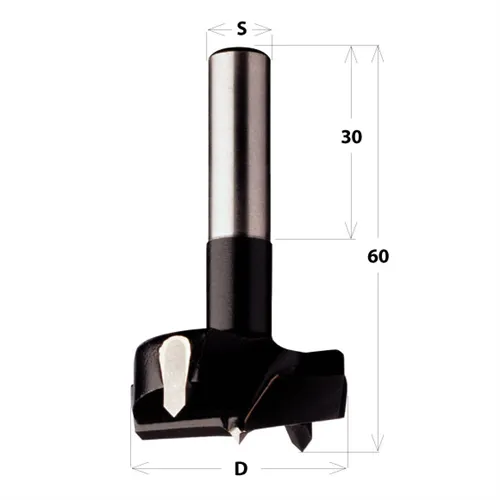 CMT 392 Sukovník HW pro horní frézky - D15 L60 S=8