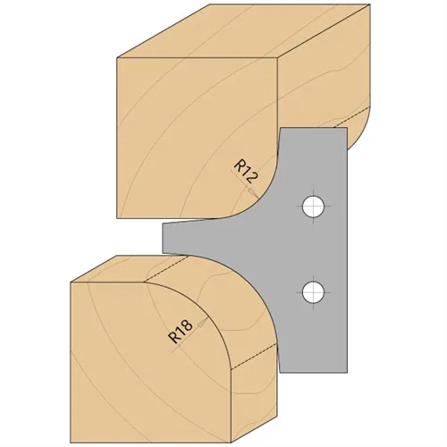 CMT 695 Nůž pro 694.004 - pár žiletek R=15+20mm