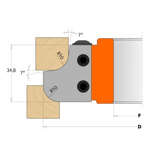 CMT 695 Nůž pro 694.007 - pár žiletek R12mm