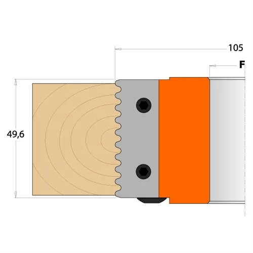 CMT 695 Nůž pro 694.008 - pár žiletek 49,6x11,9x1,5mm