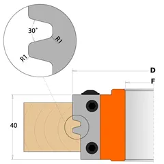 CMT 695 Nůž pro 694.009 - pár žiletek 40x18x2mm